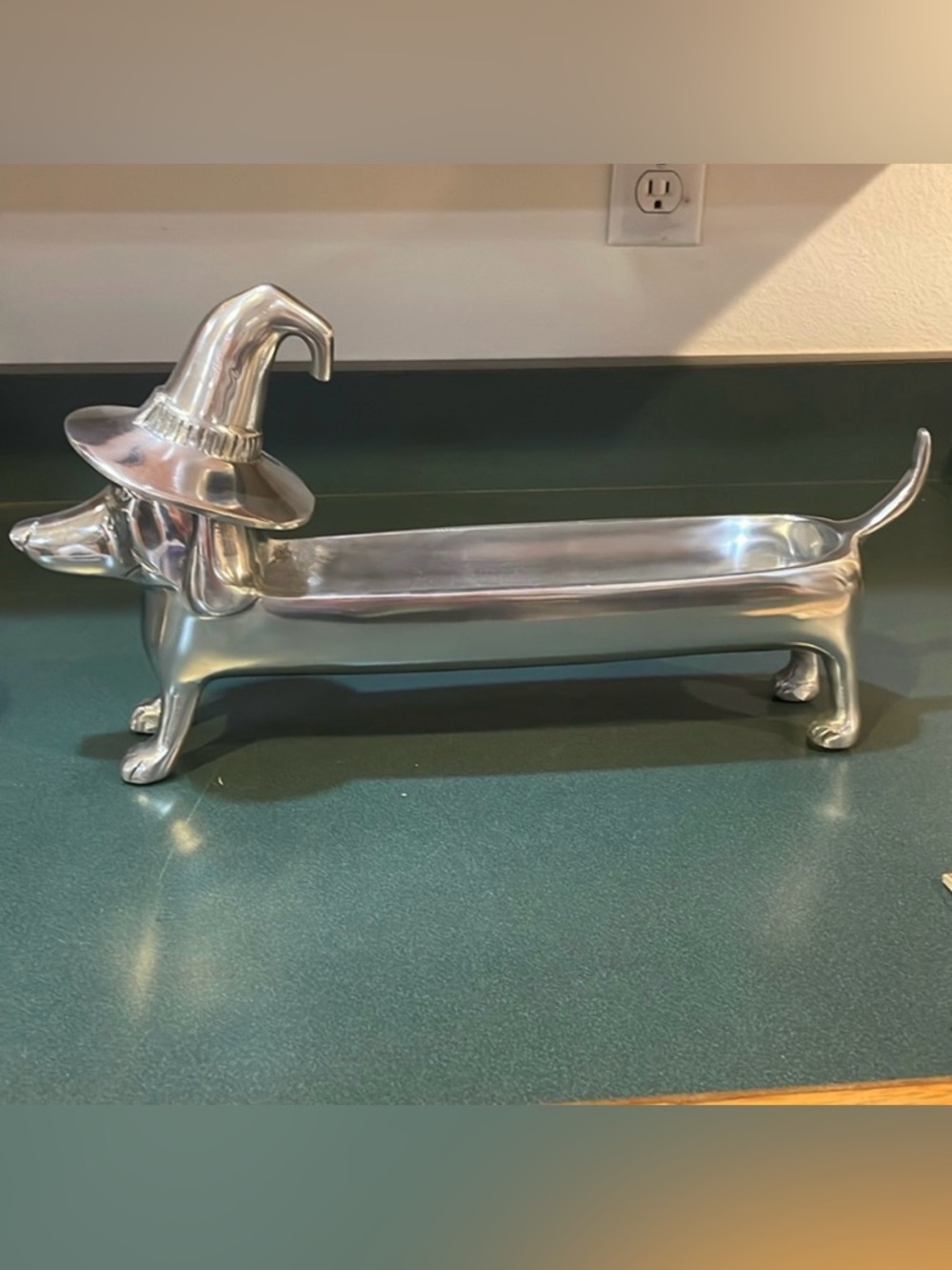 Dachshund metal Broomstick BLVD handcrafted dachshund candy/serving …